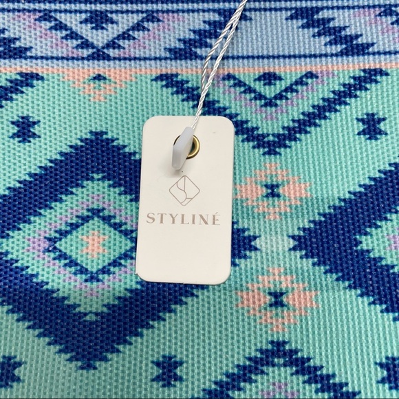 Styline Large Light Sunset like Multi-Colored Wristlet Makeup Bag Wallet Pouch - Picture 4 of 6